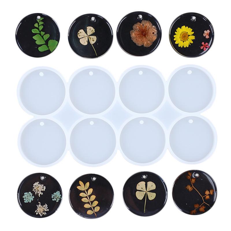 DIY Geometric Silicone Mold for Round, Oval, and Earring Pendants