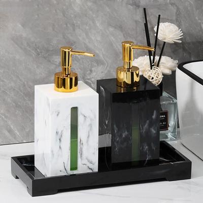 Żywica Butelka do dezynfekcji rąk Light Luxury Nordic Style Wymienny Płyn do mycia rąk Słoik Pompka Naciskająca Głowica Imitacja Marmuru