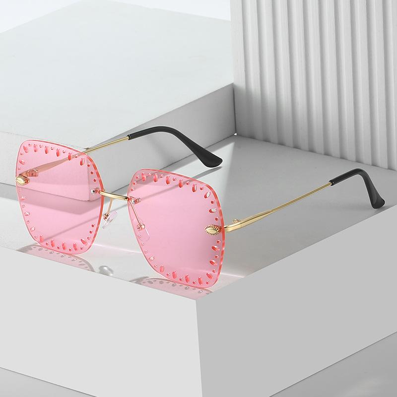 Frameless Sunglasses, Personalized Hollow Glasses, Street Sunglasses For Women