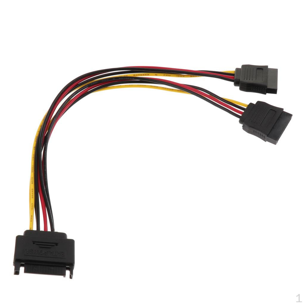 1 To 2 Y Splitter Adaptor Cable Lead 15 Pin -