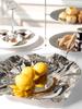 Designer Trinket Dish Fruit Bowl Storage Serving Tray, Metal Plates, Dessert Plate, Living Room Table Decor, Home Decoration