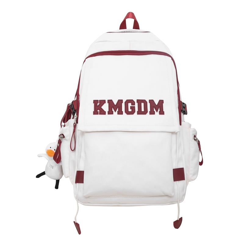 

Женский школьный рюкзак с буквенным принтом Мужской дорожный рюкзак Рюкзак для учащихся средней школы красный/белый