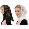Elegant Embroidered Mass Church Headscarf Lightweight Veils For Weddings Religious Ceremonies
