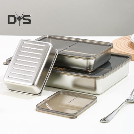 1000ML/2000ML/800ML/400ML Crisper Box Large Capacity Lunch Box with Sealed Lid Prevents Odor Storage Box