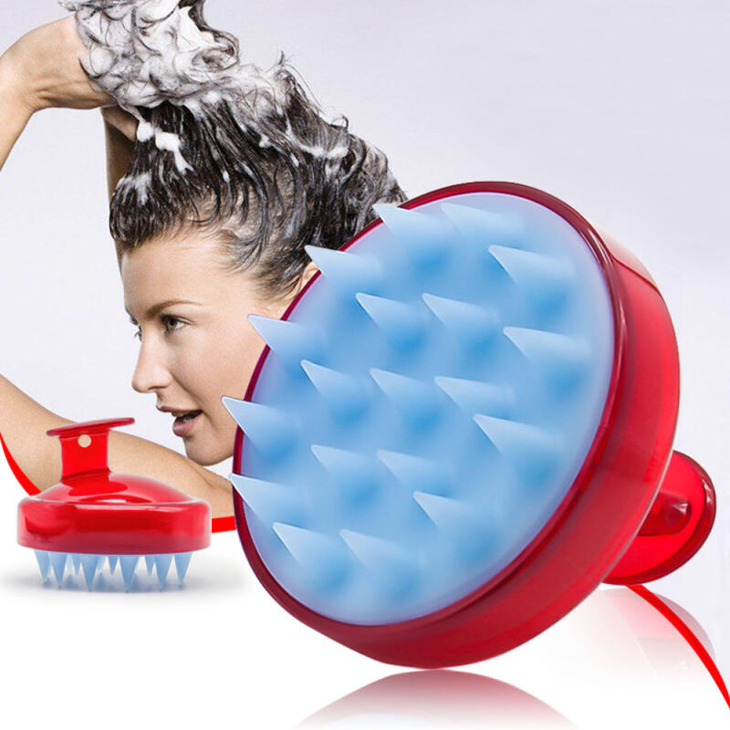 Silicone scalp massager/hairbrush Scalp Massager Silicone - Black