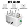 International Plug Adapter 2 USB Port Universal AU US UK EU Converter All in One World Travel AC Power Charger Adapter