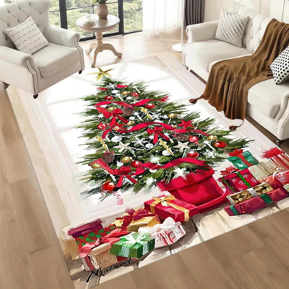 Christmas 207 Carpet Perfect for Game Room Entryway Decorate room Dining Room Antislip Carpet Anime Office Decor