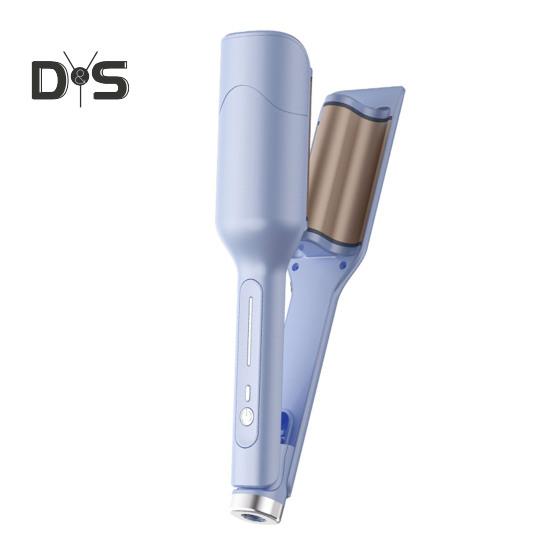 

28MM Egg Roll Плойка для завивки 3 температури, регульована французька хвиля, плойка для волосся Швидке нагрівання Електрична щипка для волосся Waver Жіноча паличка для завивки хвилястого волосся EU синій