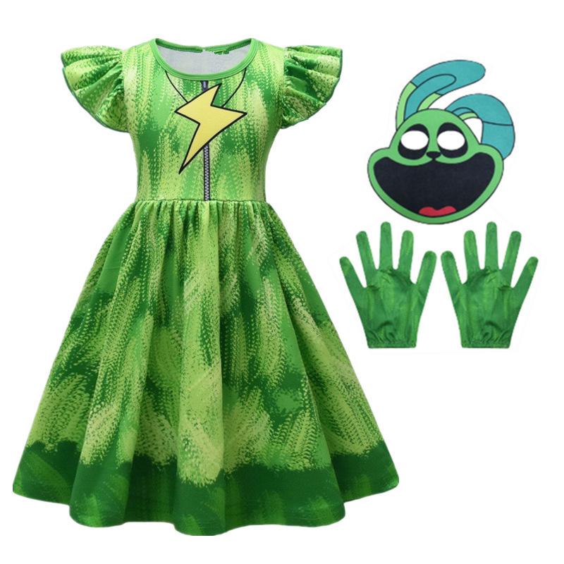 Vestito per Bambina Vestito per Gioco di Ruolo Vestito a Linea A da Bambina Vestito per Feste Vestito per Travestimento
