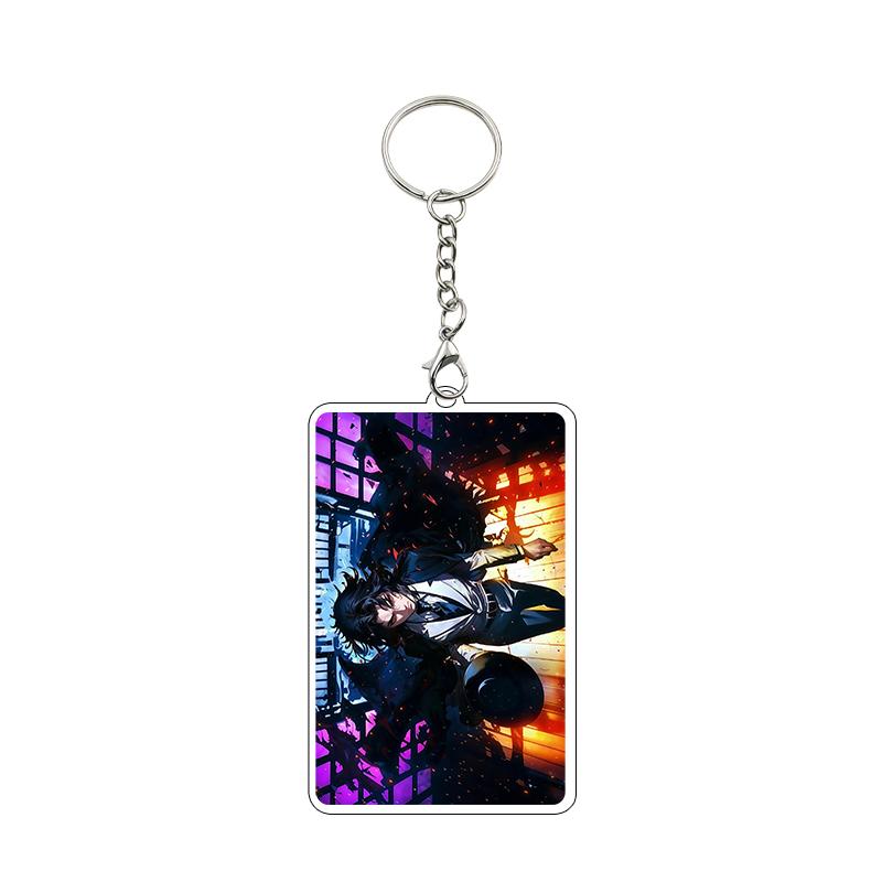 Anime 8cm Kamado Tanjiro Nezuko Agatsuma Zenitsu Cartoon Characters Acrylic Keychain Accessories Car Pendant Gifts Toy Wholesale