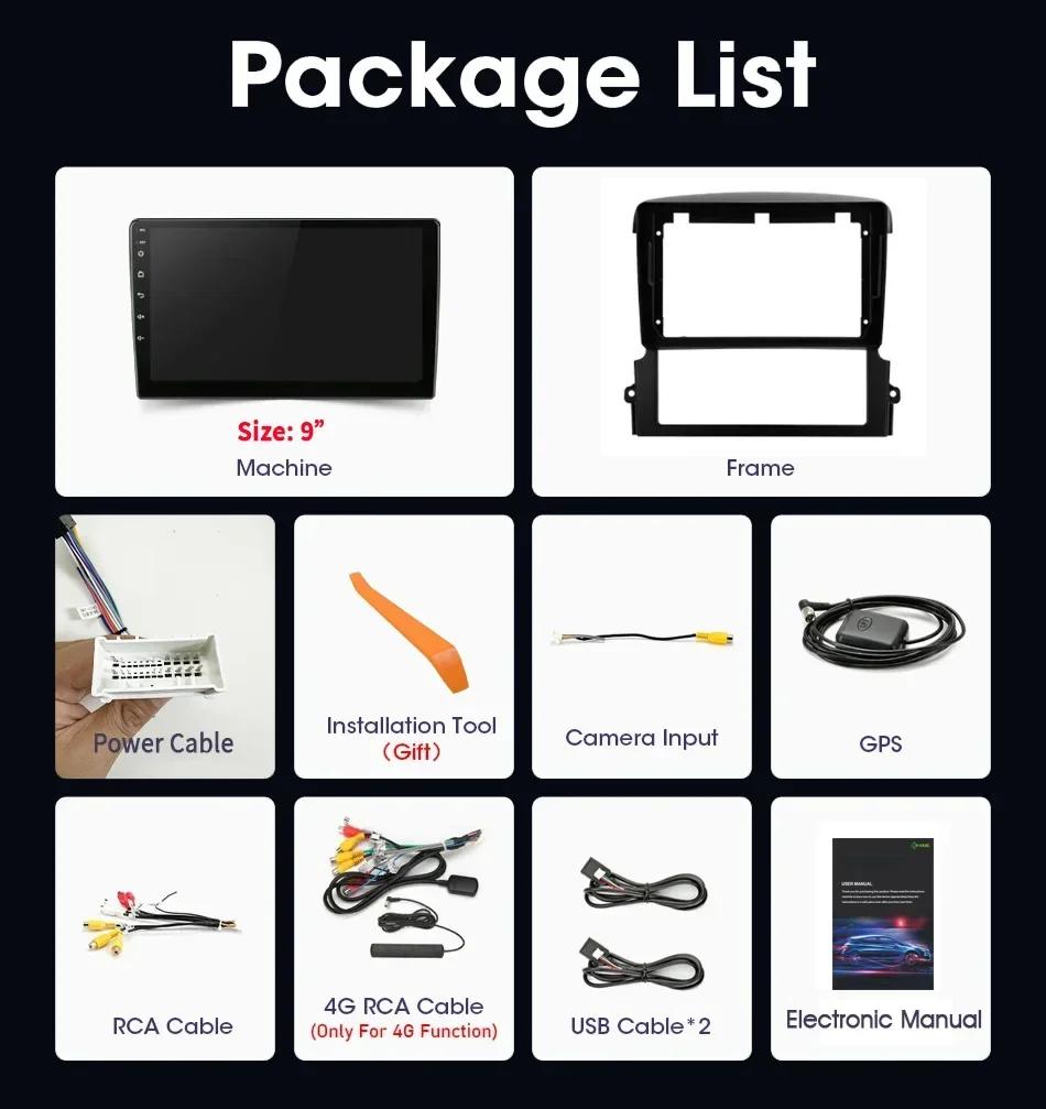 Android 13 For Kia Sorento BL 2002-2011 Car Radio Multimedia Navigation GPS Wireless Carplay 2 Din Touch Screen Auto Stereo