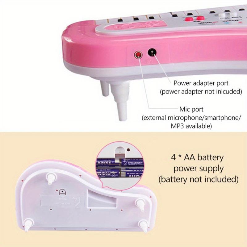 Non-Toxic Kids Musical Piano 37 Key Electronic Keyboard Piano For Kids With Microphone Musical Instrument Educational Toys For Children Gilrs