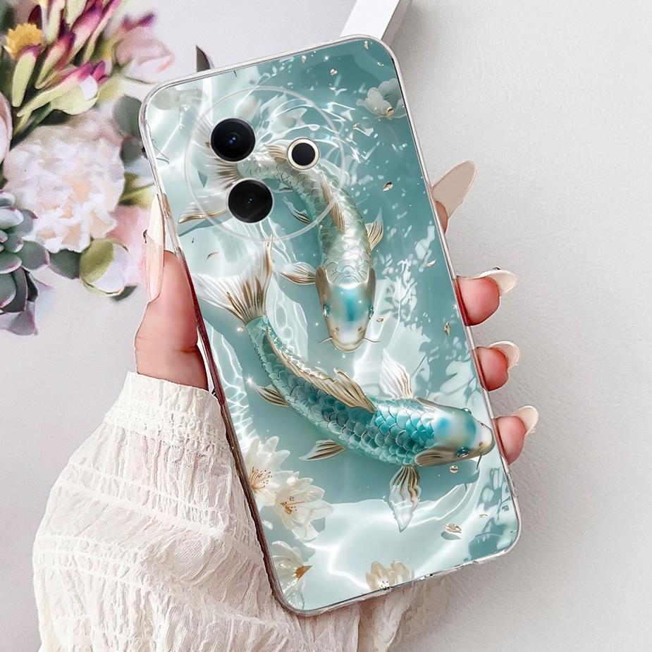 

For Vivo Y39 5G Case V2443 V2436 New Luxury Painted Cover Soft Silicone Phone Case For Vivo Y300i Y 39 VivoY39 VivoY300i 5G Bags Vivo Y300i 5G