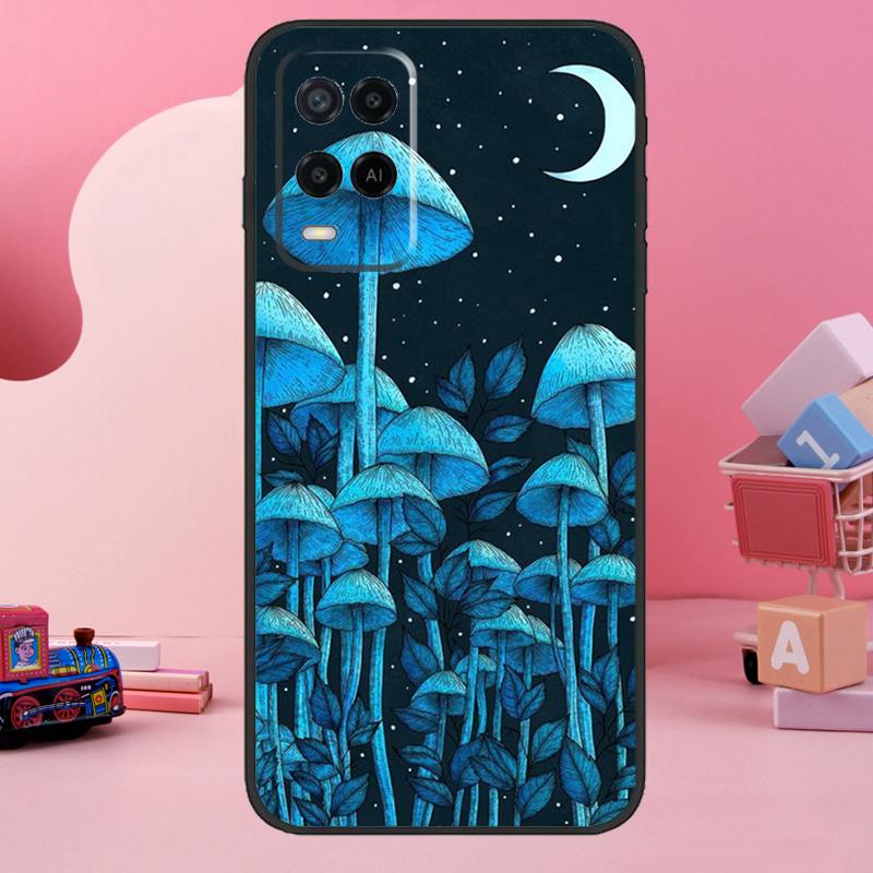 Weird Trippy Mushroom Case For Oppo A74 A94 A54 A17 A57 A77 A76 A16 A96 A18 A60 A80 A40 A38 A58 A78 A98 A15 A5 Pro
