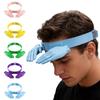 Novelty Hand-Shaped Sun Visor Hat Adjustable Outdoor Sun Protection Cap Unique Design for Casual Wear and Outdoor Activities