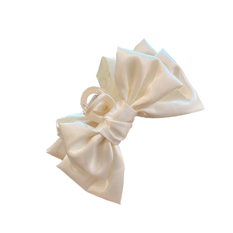 Elegante Damen Schleifen Haarspangen Doppelseitige Große Satin Hai Haarspange Solide Schleife Haarnadeln Haarspangen Haarschmuck