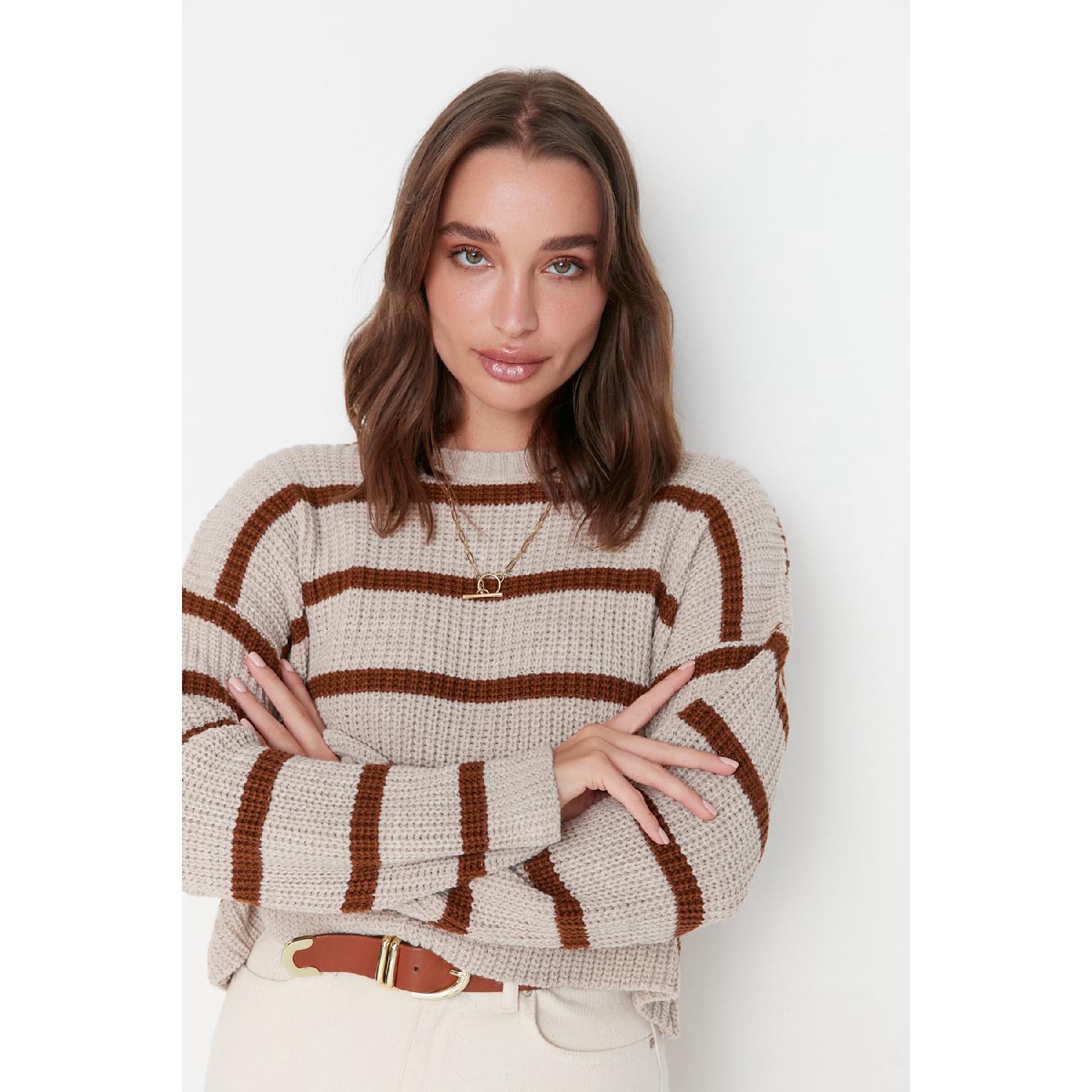 

Трикотажний светр Stone Crop Basic у смужку Twoaw23kz00390 S