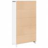 Vidaxl Cabinet, White, 80X35X154 Cm, Solid Pine Wood