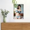 Vintage Blue Retro Lingerie Metal Tin Sign 8x12 Inch Wall Decor Home Bar