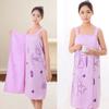 Womens Bath Towel Girls Wearable - Summer Lightweight Microfiber Bathrobe Cute Adult Halter Home Bath Skirt Pajamas