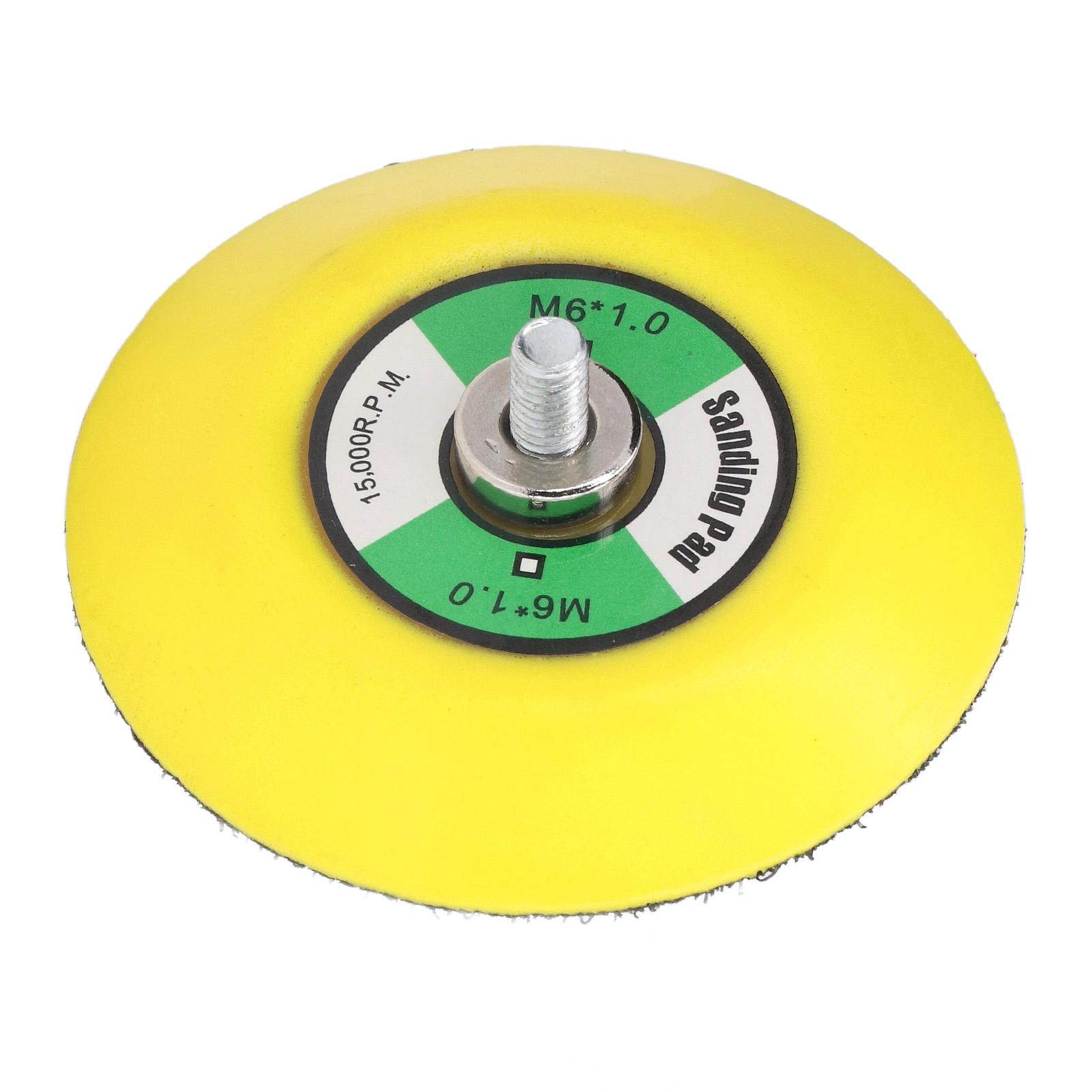 

Диски на липучке для пневматической шлифовальной машинки, полировальной машинки, полиуретановая опорная подушка для шлифования, полировки, полирования, 3 дюйма, резьба M6x1, 15000 об/мин