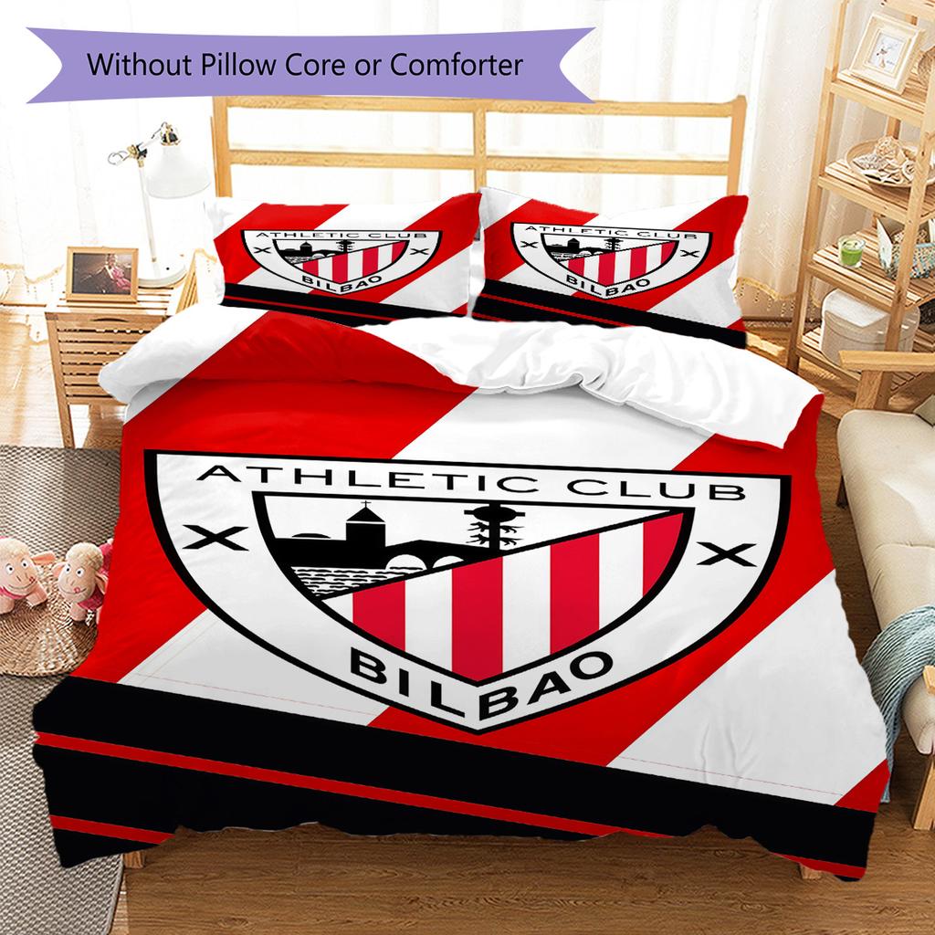Athletic Club logo  Pattern Bedding Quilt Set Quilt Cover Pillowcase Home Decoration Birthday Gift (1 * duvet cover + 2 * pillowcase, without core)