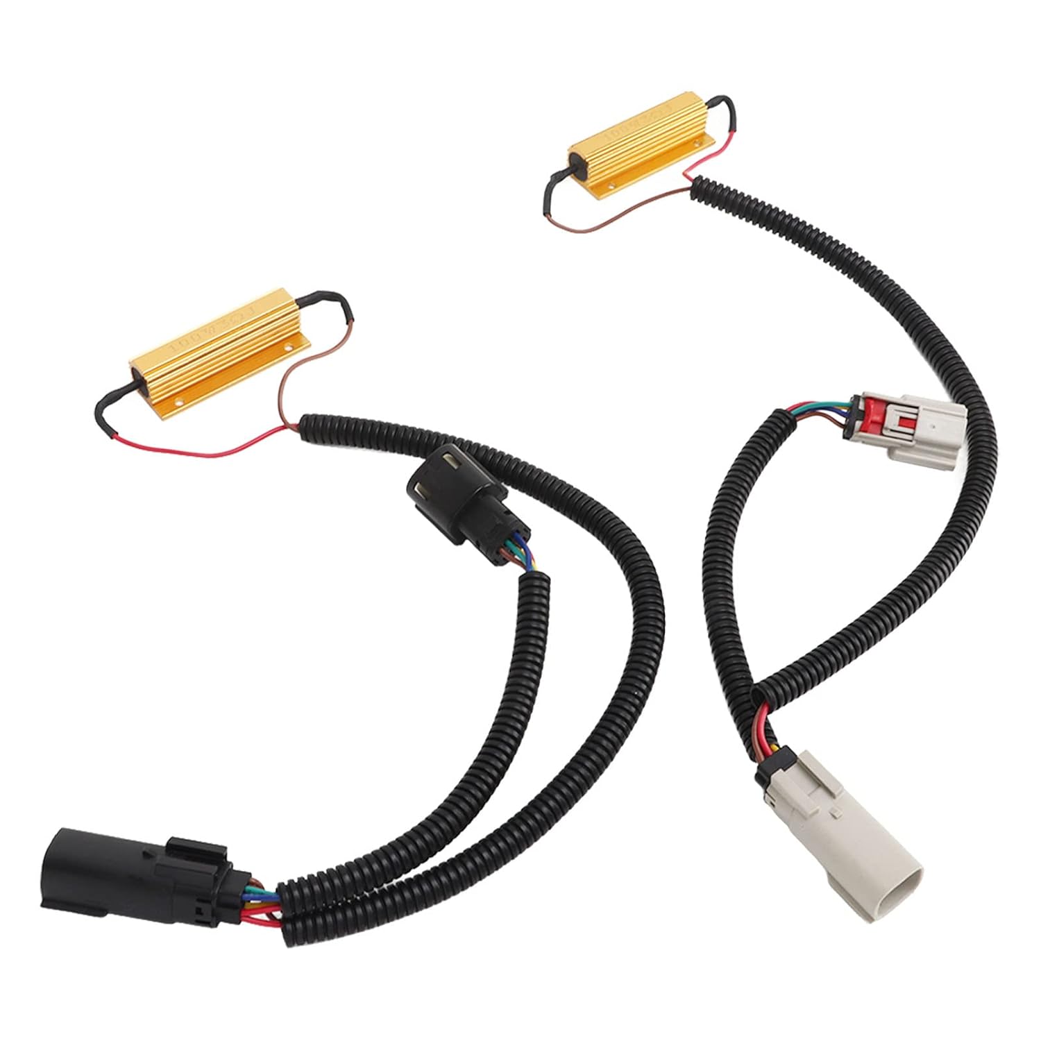 Tail Light Wiring Harness, 2 Pcs Tail Light Conversion Harness, LED Taillight Conversion Adaptor Wiring Connector for Sie LTZ 2016‑2018
