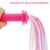 Kids Bike Tassels 2 Pack Multi Color Soft Fringe Decor Light Portable Universal For Bicycle Scooter Handlebar Decoration For Boys Girls