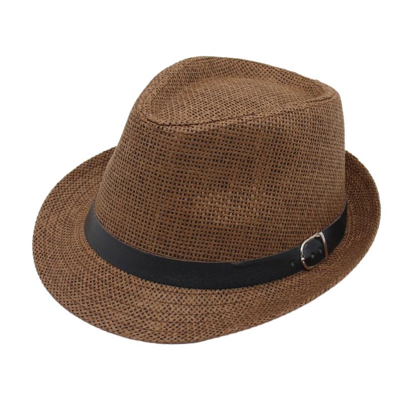 Trily Zylinder Hut Gürtel Accessoires Herrenanzug mit Jazzhut Eleganter Britischer Panama Hut