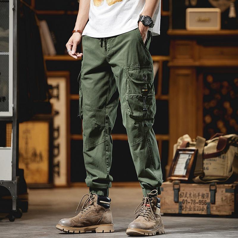 

Новые модные брюки мужские многофункциональные уличные повседневные свободные мужские комбинезоны ретро брюки с передовым чувством 40 армия зеленый