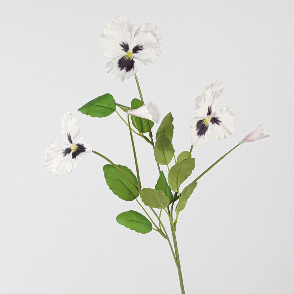 

70 см Искусственный цветок фиалки трехцветной Реалистичный на ощупь Искусственные цветы Домашний декор для офиса