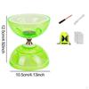 Chinese Diabolo Set Five Bearing Fun Classic Versatile Accessories Juggling Toy for Children Garden
