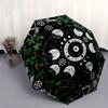 Full Moon Phases Mandala Umbrella, Portable 3-Fold Umbrella for Men & Women,Christmas Gift ES344