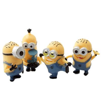 Minions Super Bad Mini Figur 4 Set, 1 set koreansk leksak