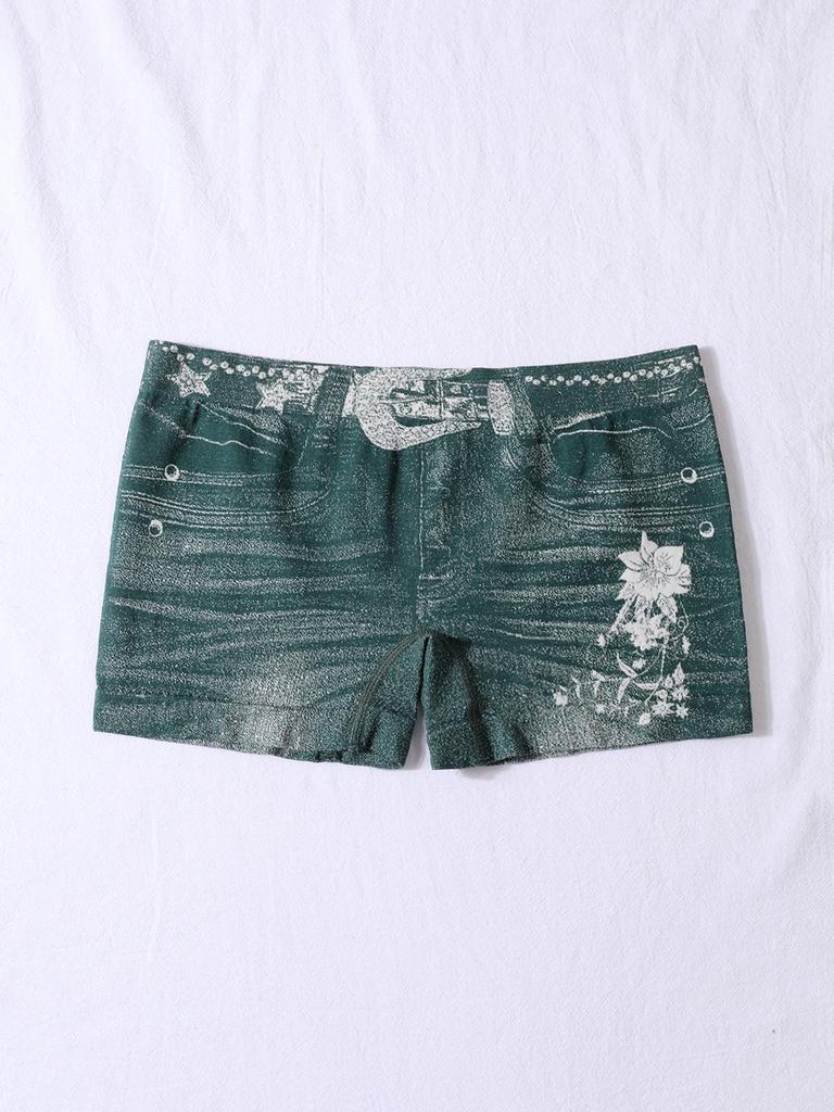 Plus Size European & American Women's Seamless High-Elasticity Mid-Rise Boxer Briefs