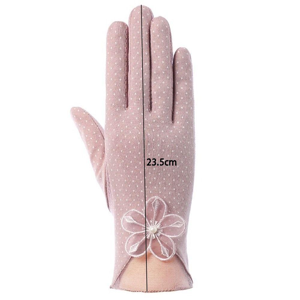Non-slip Sun Protection Gloves Breathable Mittens Fashion Touch Screen Gloves  Women