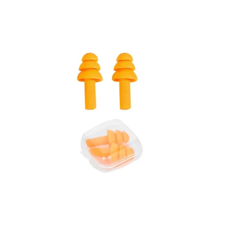 5/2/1Pairs Soft Silicone Earplugs Comfort Noise Reduct Earplugs Protective Sleep Reusable Waterproof Swimming Ear Plug With Box