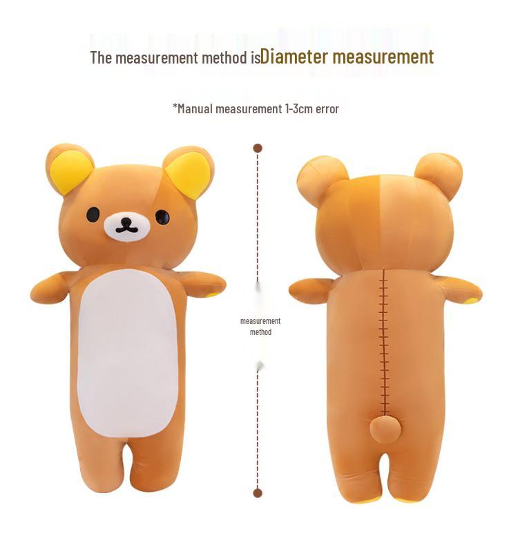 Rilakkuma Lumbar Support Backrest Cushion - Perfect for Sofa, Office Chair & Dorm Room.