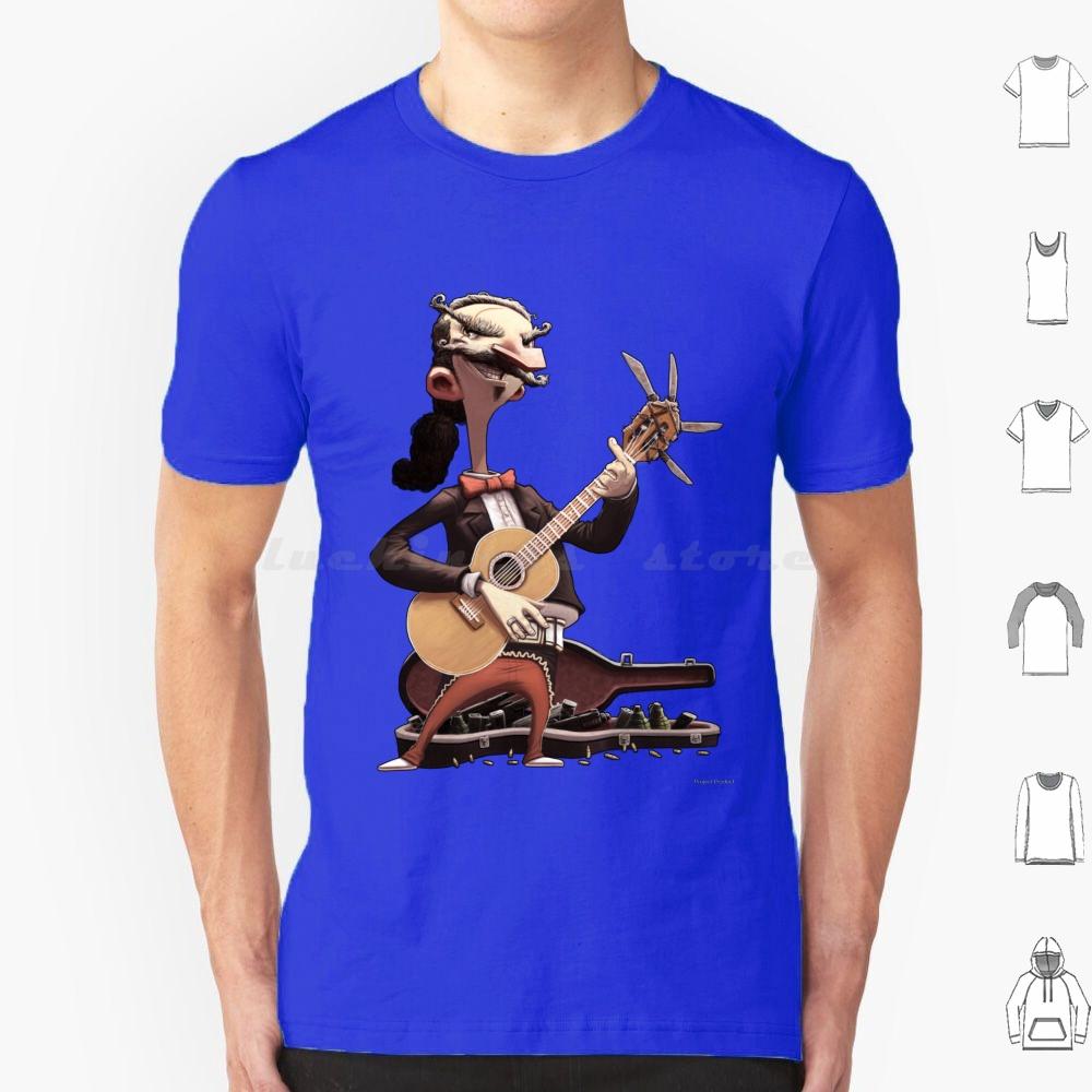 Elektrisch Esteban Lebende Ausgabe T-Shirt Baumwolle Männer Frauen DIY Druck Gitarre Mariachi Konzert Show Auftritt Bühne
