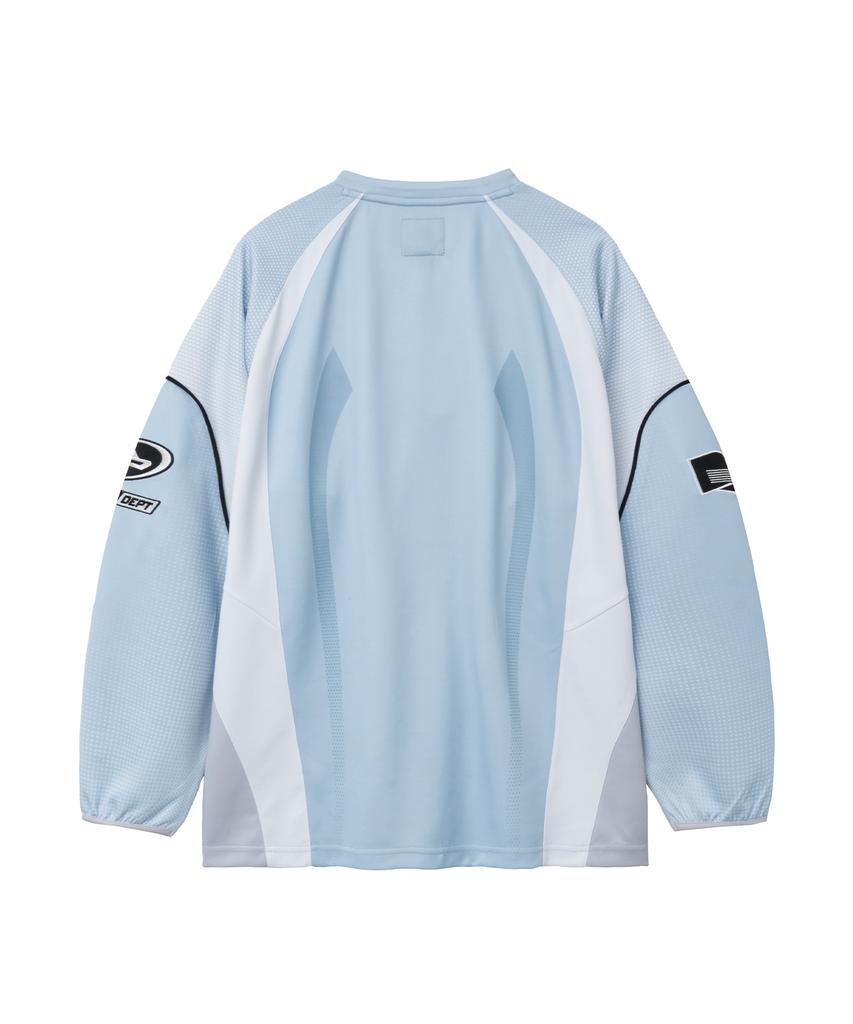 PHYPS MOTORCYCLE Motorcycle Jersey Long Sleeve Light Blue