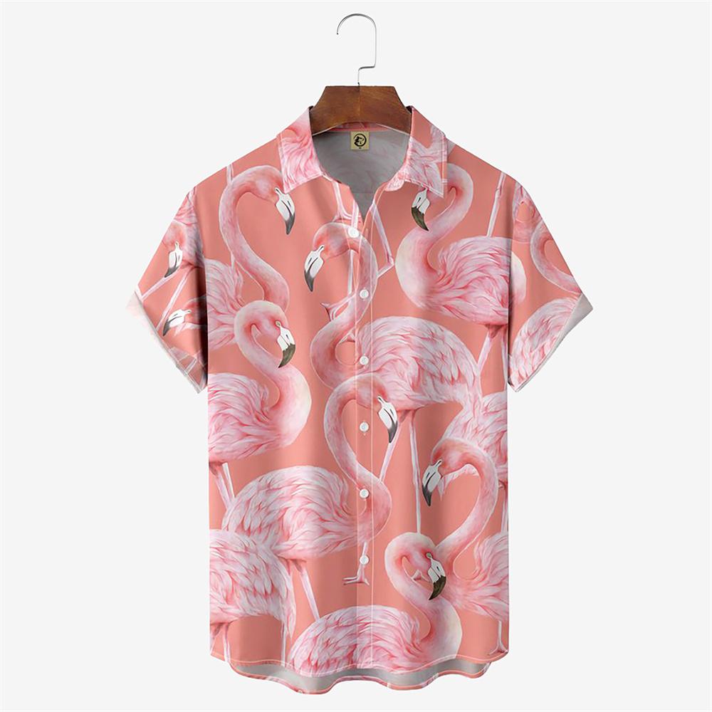 Camicia Hawaiana da Uomo 2026 Stampa Poker Moda Casual Collo a Revers Spiaggia Camicia Vintage