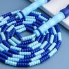 Beaded Skipping Rope Ergonomic Comfortable Grip Adjustable Flexibility Exercise PVC Physical Testing Training