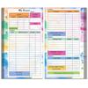 A6 Loose-Leaf Refill Pack with 6 Holes: Weekly Budget Planner & Monthly Scheduler Pages