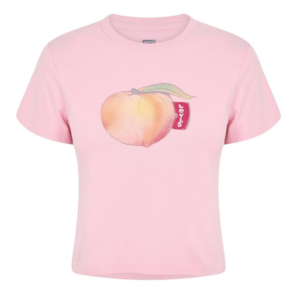 Levis Womens/Ladies Criss Cross Peach Boxy T-Shirt