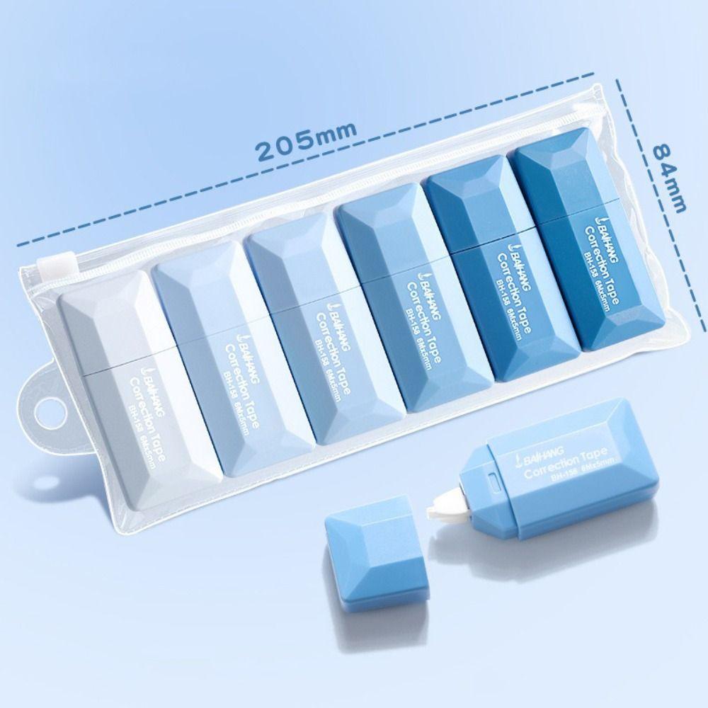 6PCS/Set Silent Correction Tape 36M Large Capacity Correction Stationery  Students