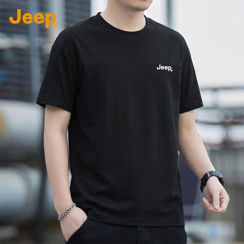 JEEP Men s Loose Fit Round Neck Short Sleeve T-Shirt M