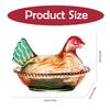 Vintage Glass Hen Candy Dish with Lid Charming Nest Centerpiece for Home Decor Parties Holidays