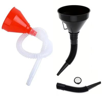 Multi Functional Flexible Automotive Fuel Pipe Hose Funnel Spill-Proof Refueling Oil Changing Tool with Wide Mouth Handle