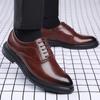 Business Men Formal Shoes Black Leather Shoes Mens Fashion Casual Dress Shoes Classic Italian Formal Oxford Shoes For Men