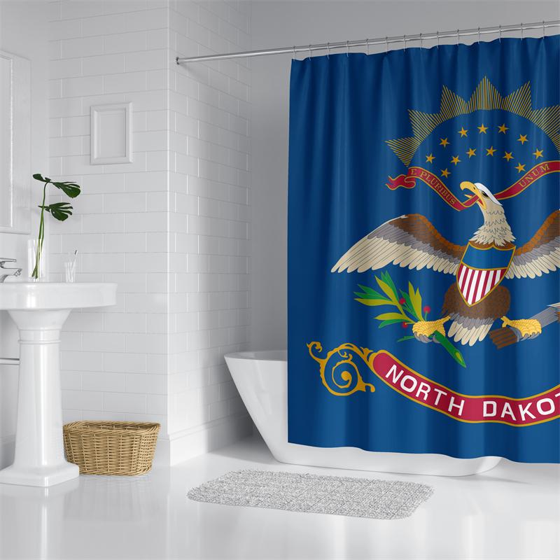 

Aertemisi North Dakota Shower Curtain Set With Grommets And Hooks For Bathroom Decor W60H190(CM)-1 Pcs